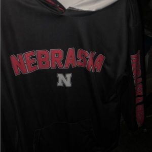 Nebraska long sleeve hoodie warm up